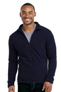 lot 19452 image: Mens Polar Fleece Zip Up Jacket (2XL, Navy)