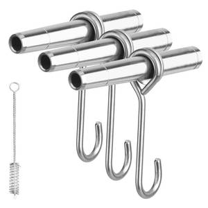 lot 20189 image: ARGCONNER Stainless Steel Maple Syrup Taps Kit, Spiles for Tapping Trees, 3 Spiles and Hooks With 1 Spile Cleaning Brush