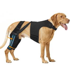 lot 20191 image: Marnonsis Dog Knee Brace for Torn Acl Hind Leg, Adjustable for Back Leg with 4 Stabilizers, Hip Support to Reduces Pain, Ligament Injuries & Luxating Patella for Small Medium Large Dogs,(Black-2XL)