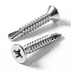 lot 20225 image: #10 x 1-12 (100 Pack) Flat Head Phillips Drive Sheet Metal Screws, Stainless Steel 410 Self Drilling Screws,Countersun Head Fast Self-Tapping Screws for Metal, Plastic, Wood (Missing Pieces)