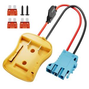 lot 20226 image: RVBOATPAT Power Wheel Battery Adapter Compatible with Dewalt 20V Battery with Wire Harness Connector Compatible with Peg-Perego Childrens Riding Toys