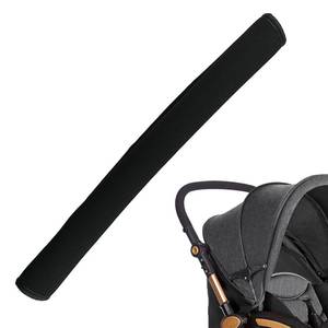 lot 20228 image: Universal Stroller Handle Cover, 18.9 Inch Stroller Handlebar Cover Infant Toddler Pram Bar Dust Proof Handle, Universal Handle Sleeve Cover for Baby Stroller (Black)