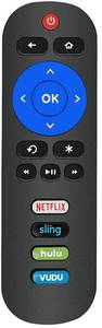 lot 20232 image: Remote Control Compatible with All ONN Roku TV Remote with Netflix, Sling, VUDU and Hulu