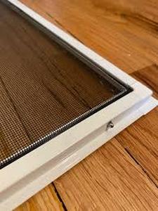 lot 3842 image: Large Window Screen with White Frame 8 pack 18 x 25 14