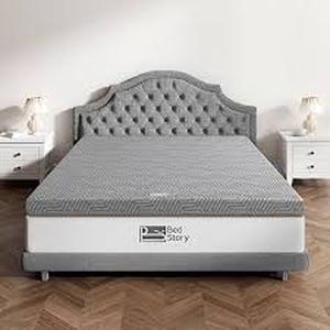 lot 9041 image: FIRM Brand Grey Mattress Topper