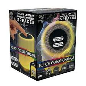 lot 18439 image: Smooth Vibes Touch Lantern Portable Wireless Speaker with LED Color Change