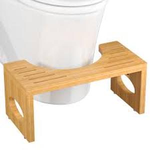 lot 19385 image: ROMGUAR CRAFT Bamboo Toilet Stool