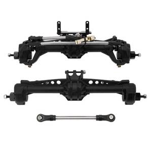 lot 4450 image: MEUS RACING SCX10 Axles Front and Rear Portal Axles for Axial SCX10 SCX10 II 110 RC Crawler Upgrade Pasrts, Nylon Axles with Steel Gears and Metal Bearings (Black)