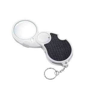 lot 4483 image: TECHSHARE Magnifying Glass with Light, Lighted Magnifying Glass, Handheld Pocket Magnifier Small Illuminated Folding Hand Held Lighted Magnifier for Reading Coins Hobby Travel - 45 Mm Diameter
