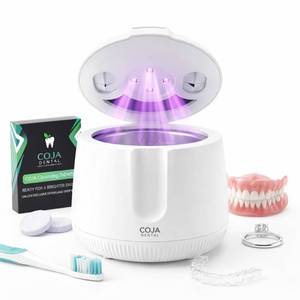 lot 2410 image: Retainer Cleaner Machine Pod PRO  48kHz Ultrasonic Dental Pod for Mouthguard, Dentures and Aligners  UV Light  3 Cleaning Modes  Tablets Included