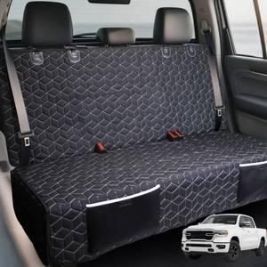 lot 9082 image: Meginc Dog Car Seat Covers for Back Seat,Waterproof Pet Bench Seat Covers for Trucks Ford f150Ram1500Nissan FrontierToyota TacomaGMC CanyonSilverado Scratch Nonslip Truck Seat Cover for Dogs