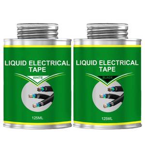 lot 2418 image: Liquid Electrical Tape(BlackWhite) 2pcs- Flexible Rubberized Coating for Wires,Cables and Plumbing,Waterproof Insulation Sealant,Dries Fast, Anti-Corrosion