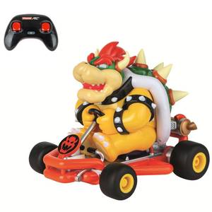 lot 3847 image: Carrera 200981P RC Official Licensed Mario Kart Pipe Kart Bowser 118 Scale 2.4 Ghz Remote Radio Control Car with Rechargeable LiFePO4 Battery - Kids Toys BoysGirls