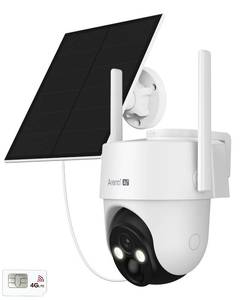 lot 3859 image: ARENTI 4G LTE Cellular Security Camera 2K, Solar Powered Live Feed Camera Outdoor Wireless for Home Security, Color Night Vision, 360° PTZ No WiFi Needed, PIR Sensor 2 Way Talk (Includes SIM Card)