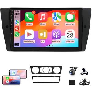 lot 9108 image: XGU 4G64G Car Stereo for BMW 328i 335i 325i E90 E91 E92 E93 2005 to 2013 Radio Wireless CarPlay Android Auto, 9 IPS Touch Screen for BMW 328i Stereo BTFM RDS DSPGPSWiFiSWCAHD Camera (No Fiber)in