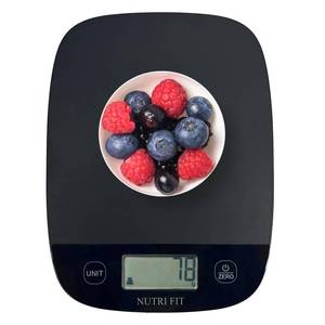 lot 4440 image: NUTRI FIT Food Scale for Kitchen Scales Digital Weight Grams and Ounces, Baking Scale Accurate for Weight Loss, Cooking, Coffee, Keto Diet, Meal Prep, 0.1oz Ultra Slim Smart Tare Black