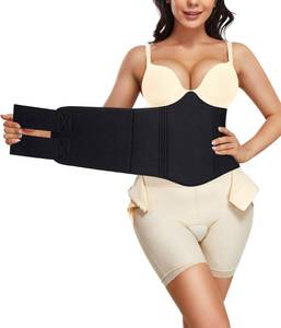 lot 10096 image: YERKOAD 360 Lipo Foam Ab Board Post Surgery Liposuction Abdominal Compression Boards Belly Wrap Lipo Recovery Waist Cincher(Black, One size)
