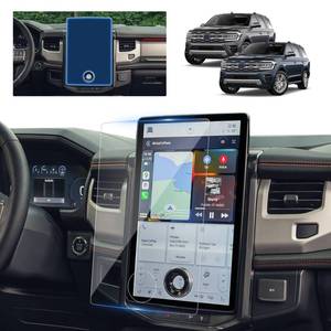 lot 10120 image: BSTW for 2024 Ford Expedition Screen Protector for 2022-2024 Expedition SYNC 4A 15.5 Display Expedition SUV Accessories Touch Screen Guard Tempered Glass Protective Film (Expedition 15.5-In HD)in
