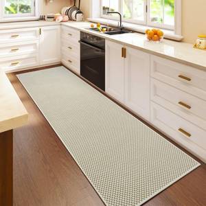 lot 10138 image: YDKGL 2x6 ft Kitchen Runner Rugs Mat Non Slip Woven Runners for Hallways Washable, Soft Long Entryway Laundry Hall Floor Runner Carpet for Indoor Backdoor Bedroom Living Room, Beige