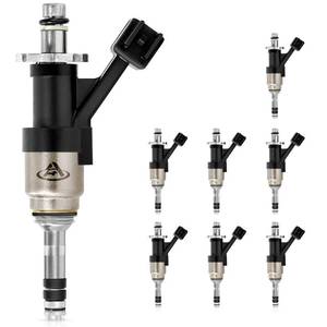 lot 10162 image: AUTO OCCASION Fuel injector Set of 8 5.3L 4.3L Compatible with Chevrolet Silverado 1500 2500 Tahoe Suburban Cheyenne GMC Sierra 1500 Yukon 5.3L 4.3l 2014 2015 2016 2017 2018 Replace 12668390 FJ1217