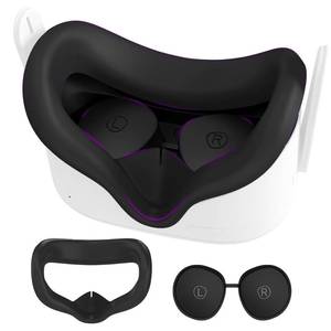 lot 10201 image: Silicone Face Pad for Meta Quest 2 Standard Facial Interface with Lens Cover Protectors Washable Vr Covers for Oculus Quest 2 Accessories Silicone Cover Only