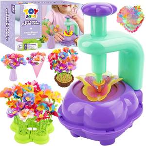 lot 11809 image: TOY Life DIY Flower Bouquet Making Kit for Girls - Creative Fabric Flower Craft Kit for Kids Ages 4-8, Educational Birthday Easter Basket Stuffers for 5, 6, 7, 8 Year Old Girls, Arts and Crafts Toys