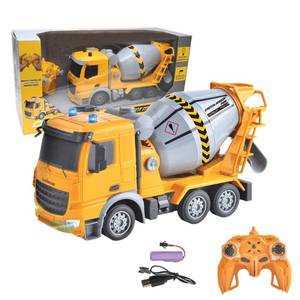 lot 11835 image: LEXiBOOK, Crosslander� pro RC Concrete Mixer, Remote Controlled Truck Mixer, Light Effects, 360° Rotating Tank, Rechargeable, RCP15 (Missing Battery)