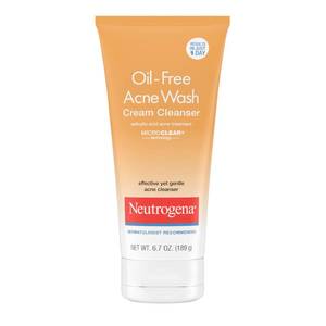 lot 12000 image: Neutrogena Oil-Free Acne Face Wash Cream Cleanser, 2percent Salicylic Acid Acne Treatment, Daily Facial Cleanser for Acne-Prone Skin, 6.7 fl. oz