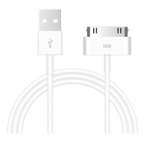lot 12265 image: ZLONXUN Cable Compatible with iPhone 44S3G3GS,Old iPad 2 3 1,iPod Touch 4 3 2 1 Nano, iPod Classic 3 2 1,(3.3 Feet,White)
