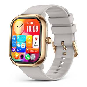 lot 12282 image: LIMTZOPY Smartwatch(AnswerMake Call), 1.96 AMOLED Smart Watches for Women with 100 Sport Modes, IP68 Waterproof Fitness Tracker Compatible with iOS and Androidin