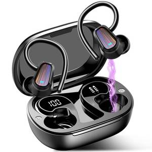 lot 12283 image: AI Translation Earbuds Real Time, 164 Language Translator Earbud with Audio and Video Calls, 3-in-1 Buletooth 5.4 Translation Headphone with APP, 50H AI Ear Buds Translator Device for Business, Black Turns On