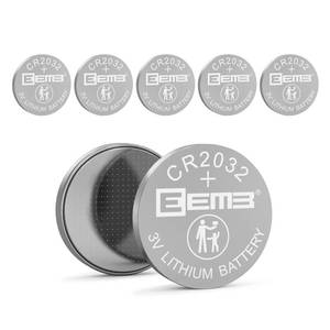 lot 12296 image: EEMB 5PACK CR2032 Battery - High Performance 3V Batteries, Button Coin Cell Batteries Ideal for Watches and Small Electronic Devices