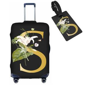 lot 12323 image: Tuizumy Decorative S Suitcase Protectors Elastic Washable Luggage Covers With Concealed Zippers For 18-32 Inch Luggage (Size L Fits 25-28 Inch)