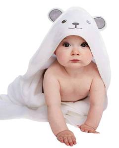 lot 12339 image: HIPHOP PANDA Hooded Towel - Rayon Made from Bamboo, Bath Towel with Bear Ears for Newborn, Babie, Toddler, Infant - Absorbent Large Baby Towel - Bear, 30 x 30 Inch