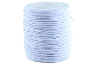lot 12359 image: KONMAY 2.0mm Elastic Cord for Jewelry Making, White Stretch Bracelet String for Stone Beads, Glass Beads and Chunky Bracelets, Hair Ties, Face Masks and Scrunchies, 50 Yards