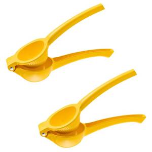 lot 12405 image: 2 Pcs Lemon Squeezer Hand Press Aluminum Alloy Lime Squeezer Manual Citrus Juicer Multipurpose Lime Juicer for Kitchen Bar Restaurant