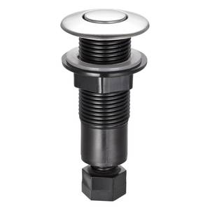 lot 12430 image: MECCANIXITY Garbage Disposal Air Switch Button 25mm Dia 304 Stainless Steel Self Locking for Sink Top Waste Disposer