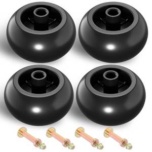 lot 14401 image: MOLAVIEE 4PCS Lawn Mower Deck Wheels Kit, Mower Anti Scalp Deck Wheels Replace for Bad Boy 022-5234-98 Exmark 103-4051 103-7263 and Many Bore 58 Wheel Sizein