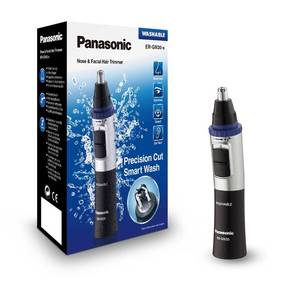 lot 14439 image: Panasonic ER-GN30-K Nose, Ear n Facial Hair Trimmer WetDry with Vortex Cleaning System, Black