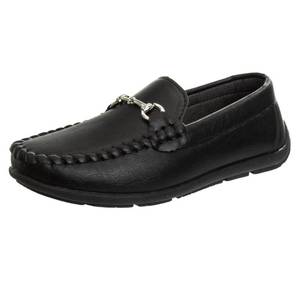 lot 14492 image: Josmo Boys Moccasin Driving Loafers - Casual Dress Penny Slip On Boat Shoes - Black (7 Toddler)