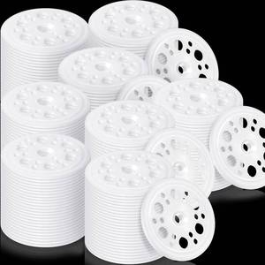 lot 15376 image: Taiyin 800 Pcs 1.77 Inch 45 mm Plastic Washers Foam Board Insulation Load Spreading Polypropylene Washers for Fixing and Supporting Rigid Foam Spreading for Screws Nail