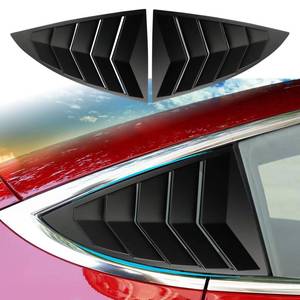 lot 15377 image: XTnueotr for Tesla Model 3 Rear Side Window Cover Louver Sport Style, for Tesla Model 3 2021-2025 Exterior Decoration Accessories (Model 3-Matt Black)