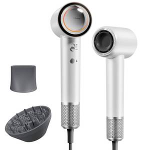 lot 15406 image: Tideway Hair Dryer Professional High-Speed Ionic Blow Dryer 110,000 RPM, Compact Hair Dryer with Magnetic Diffuser, Fast Drying with Brushless Motor Low Noise Smart Temperature Control-H11