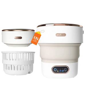 lot 15421 image: Portable Washing Machine 15L, Mini Washer with 4 Modes and Spin Basket, Large Capacity Laundry Washer Deep Cleaning for Underwear,Baby Clothes, Foldable Washing Machine for Apartments,Camping,Travel