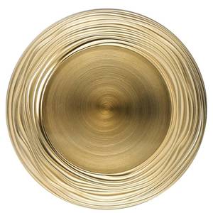 lot 15440 image: CAMOFOXIN 13 Inch Round Charger Plates, Set of 6, Dinner Chargers Bulk Wedding (Gold)