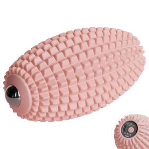 lot 16166 image: JIEJUNJIE Vibrating Massage Ball for Plantar Fasciitis and Myofascial Release, Silicone Muscle Roller for Back, Neck, Foot, and Leg, Portable Trigger Point Massage Tool, 3 Vibration Modes (Pink)