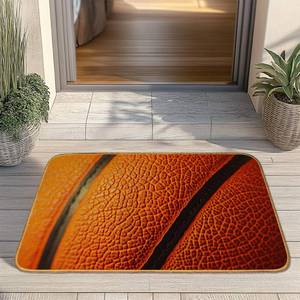 lot 16250 image: SHGAIL Basketball Door Mat, Home Entrance Low Profile Welcome Doormat, Indoor Decor for Front Door 30x17 Inch, Summer Garden Patio Decor