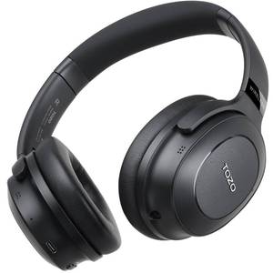 lot 17577 image: TOZO Hybrid Active Noise Cancelling Headphones, Wireless Over Ear Bluetooth Headset, 40H Playtime, Hi-Res Audio Custom EQ via App Deep Bass Comfort Fit Ear Cups, for Home Office Travel Black