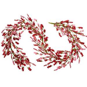 lot 19463 image: TEMPUS 5.9Ft Artificial Pink Flower Garland Natural Vine Garland for Front Door Mantel Party Decorations Valentines Motherfts Day Decorations Wedding Party Home Decor