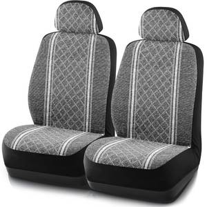lot 19471 image: Road Comforts Baja Blanket Seat Covers Gray Diamond Bucket Seat Covers Low Back - Jacquard Fabric, Airbag Compatible, Universal Fit for Cars, Trucks, SUVs, and Vans